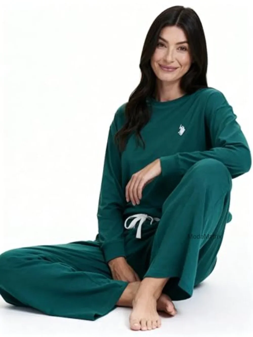 Women's 2-Piece Lounge Set - Cotton Spandex Sweatshirt & Joggers